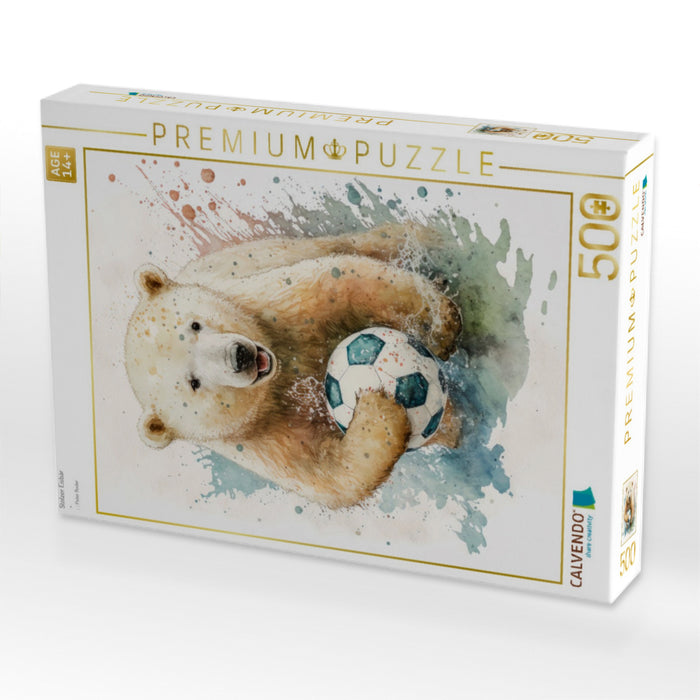 Stolzer Eisbär - CALVENDO Foto-Puzzle'