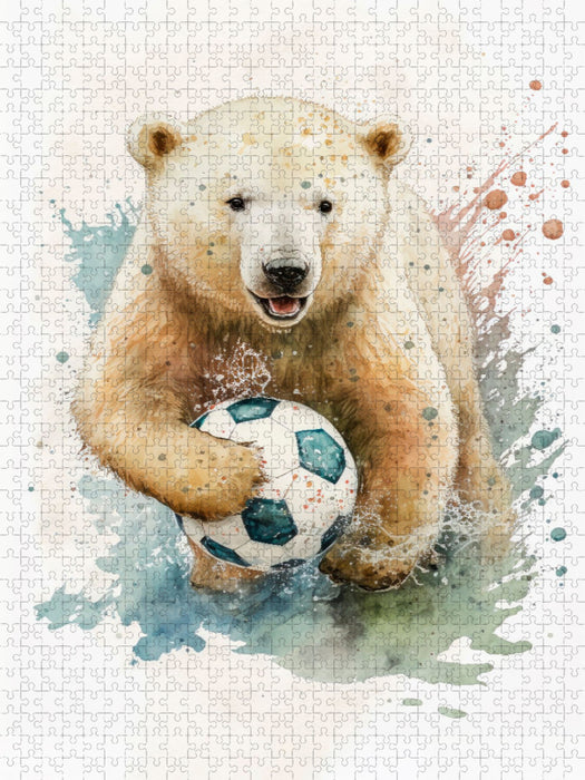 Stolzer Eisbär - CALVENDO Foto-Puzzle'