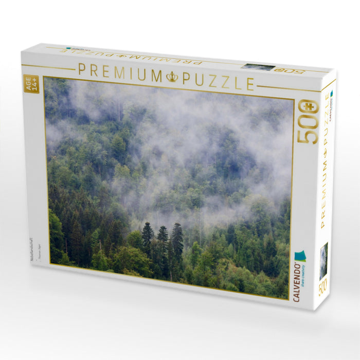 Nebellandschaft - CALVENDO Foto-Puzzle'