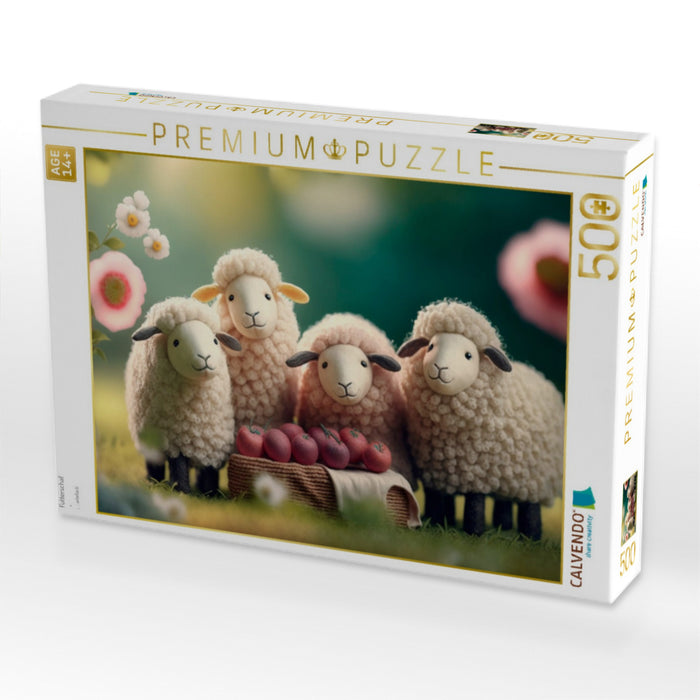 Futterschaf - CALVENDO Foto-Puzzle'