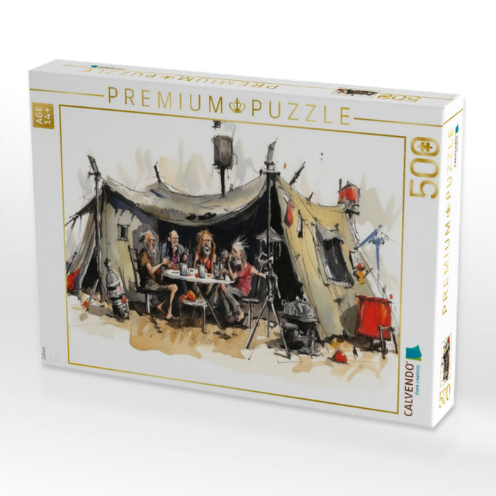 Zelten - CALVENDO Foto-Puzzle'