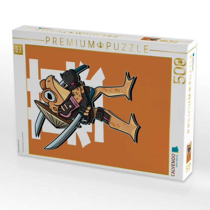 Frosch Samurai - CALVENDO Foto-Puzzle'