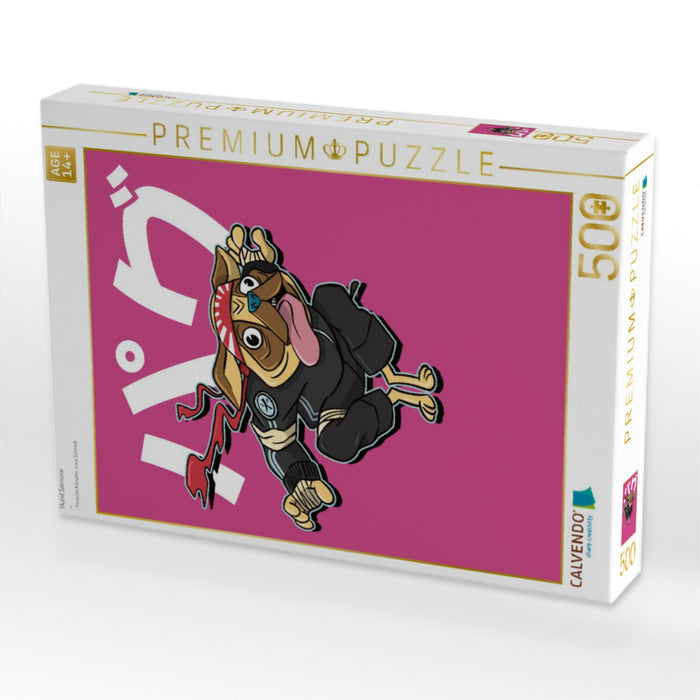 Hund Samurai - CALVENDO Foto-Puzzle'
