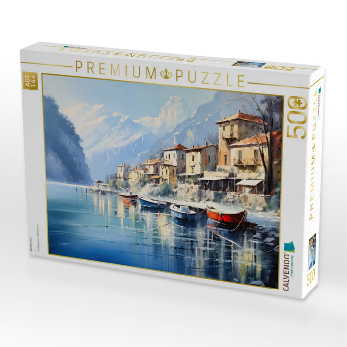 Wintersee - CALVENDO Foto-Puzzle'