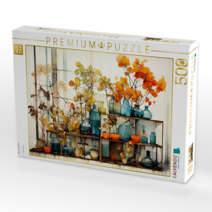 Blumenkunst - CALVENDO Foto-Puzzle'