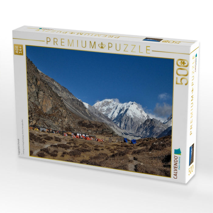 Lagerplatz Lhonak - CALVENDO Foto-Puzzle'