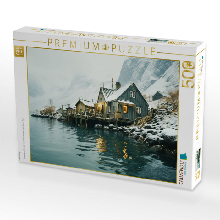 Nebeltag - CALVENDO Foto-Puzzle'