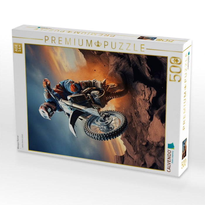 Blitzspur Renner - CALVENDO Foto-Puzzle'
