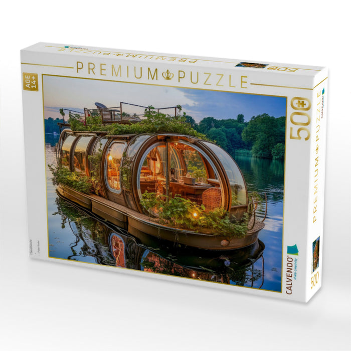 Hausboote - CALVENDO Foto-Puzzle'