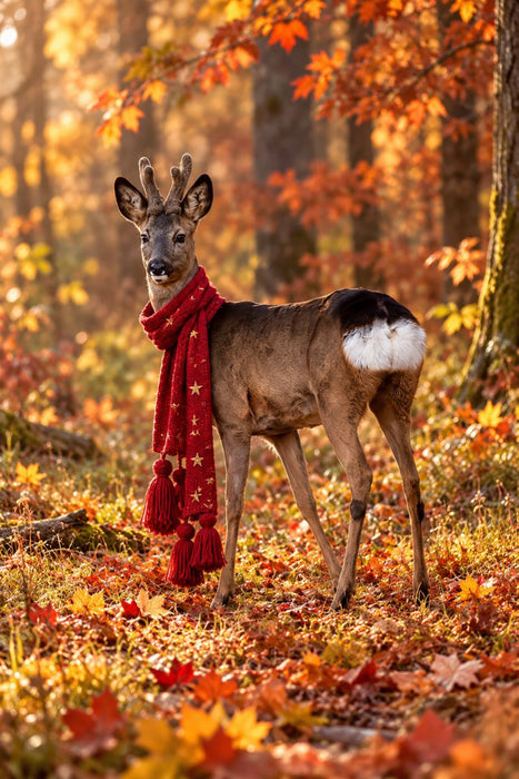 Premium Textil-Leinwand Das Böckchen