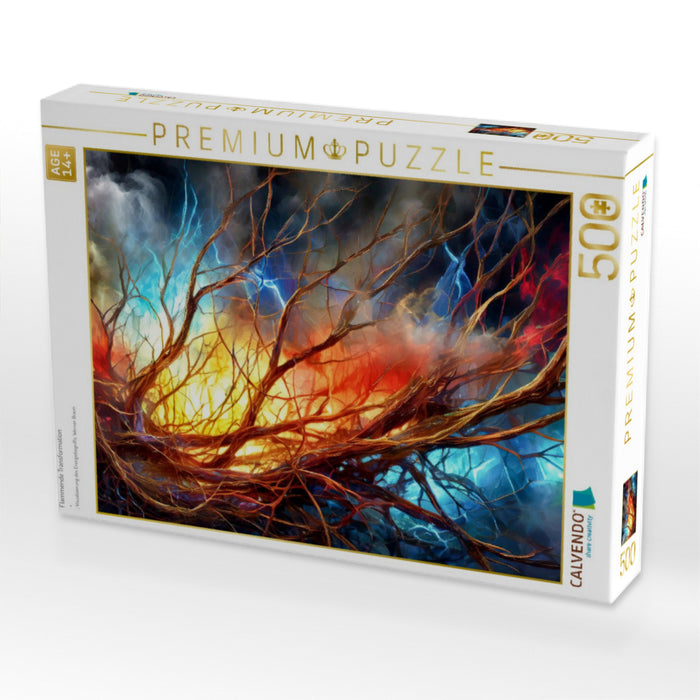 Flammende Transformation - CALVENDO Foto-Puzzle'