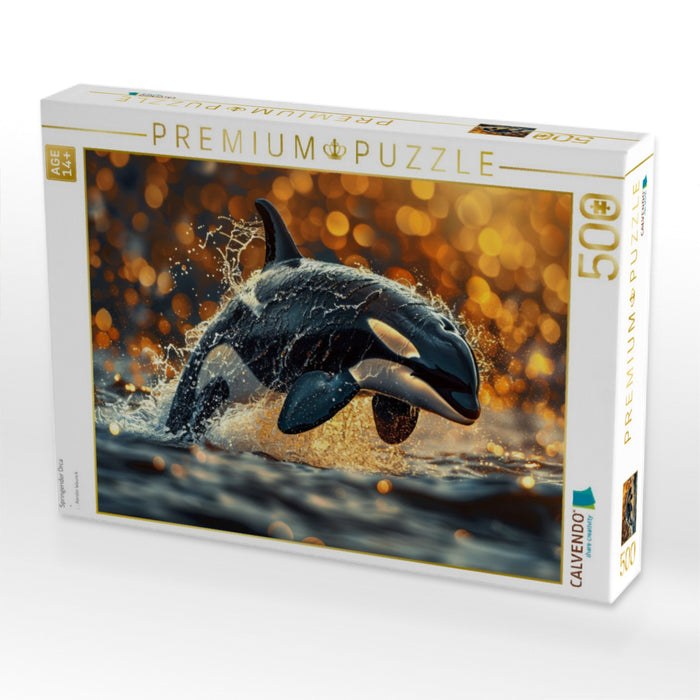 Springender Orca - CALVENDO Foto-Puzzle'