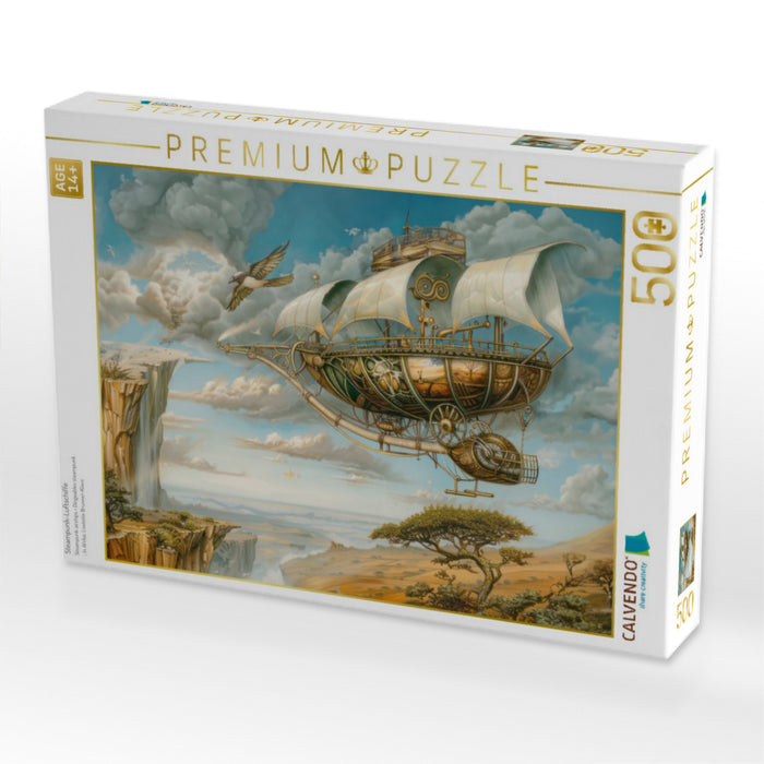 Steampunk-Luftschiffe - CALVENDO Foto-Puzzle'