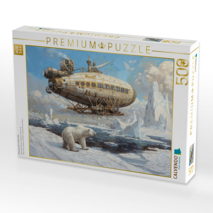 Steampunk-Luftschiffe - CALVENDO Foto-Puzzle'