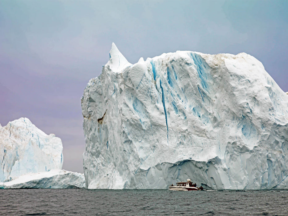 Eisberg mit Boot - CALVENDO Foto-Puzzle'