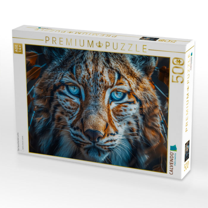 Der lauschende Luchs - CALVENDO Foto-Puzzle'