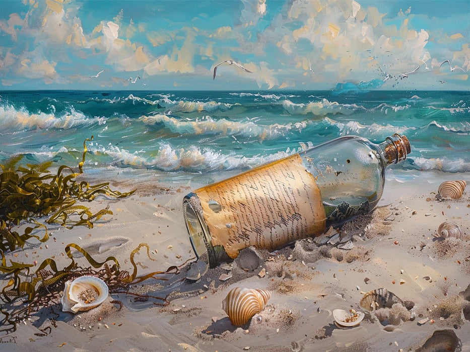 Die Flaschenpost - CALVENDO Foto-Puzzle'