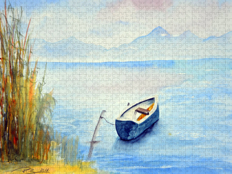 Einsames Boot - CALVENDO Foto-Puzzle'