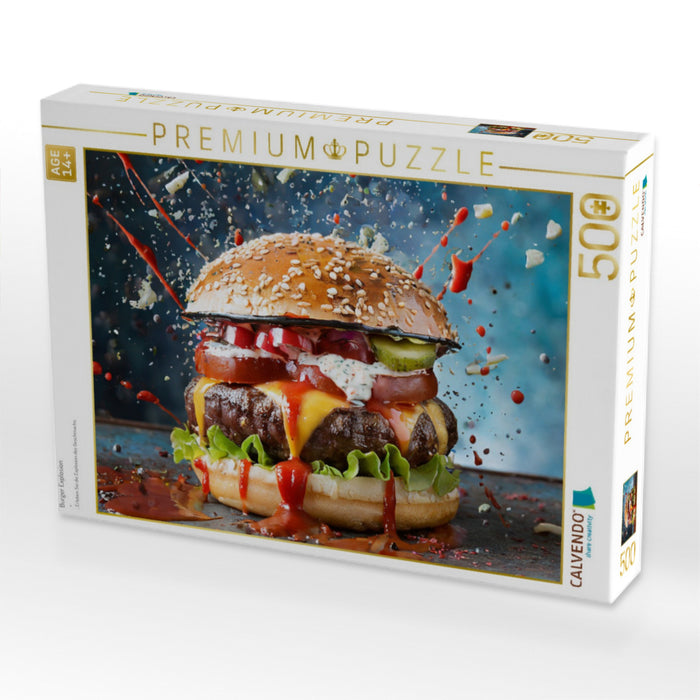 Burger Explosion - CALVENDO Foto-Puzzle'