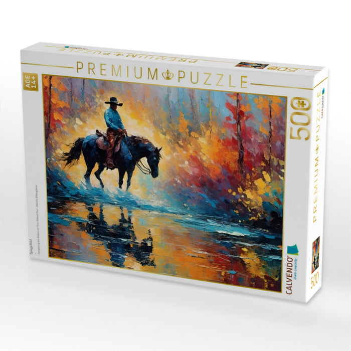 Spiegelbild - CALVENDO Foto-Puzzle'