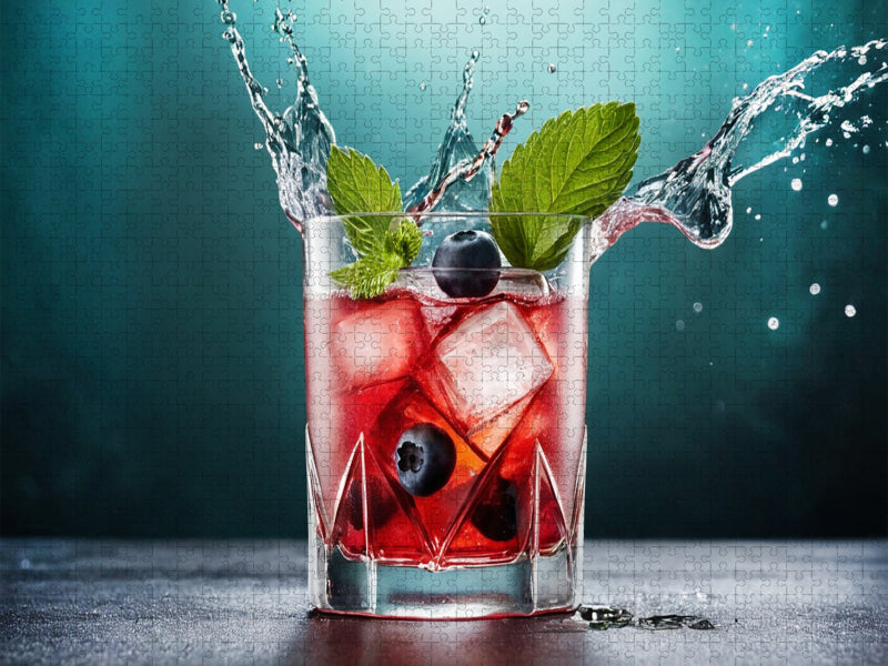 Blaubeer Spritz - CALVENDO Foto-Puzzle'