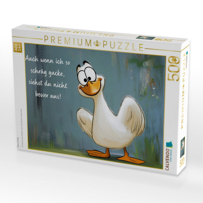 Gans schräg - CALVENDO Foto-Puzzle'
