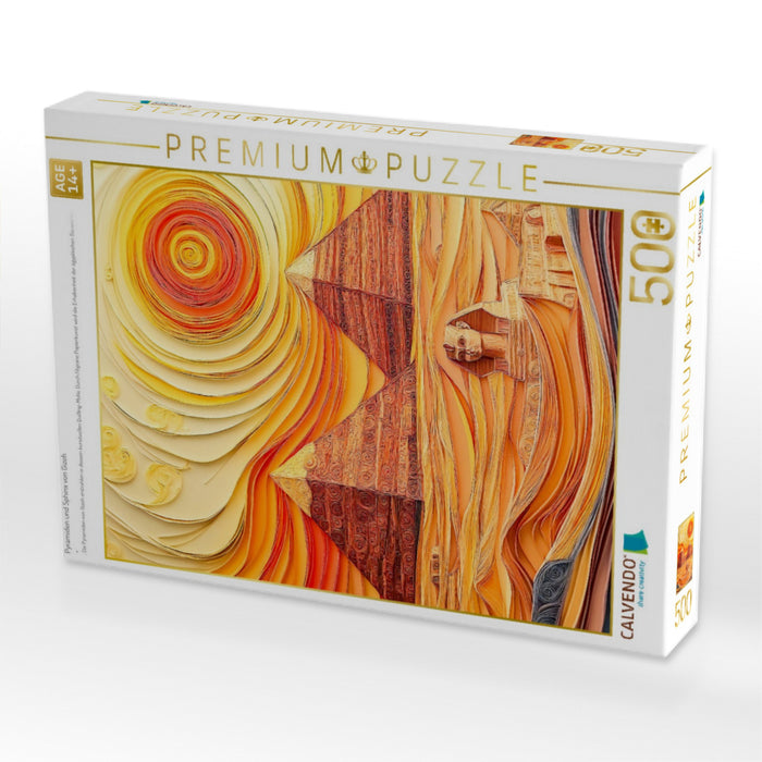 Pyramiden und Sphinx von Gizeh - CALVENDO Foto-Puzzle'