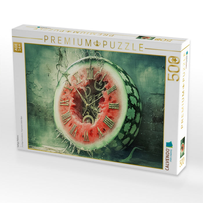 Saftige Melone - CALVENDO Foto-Puzzle'