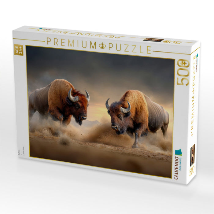 Büffel - CALVENDO Foto-Puzzle'