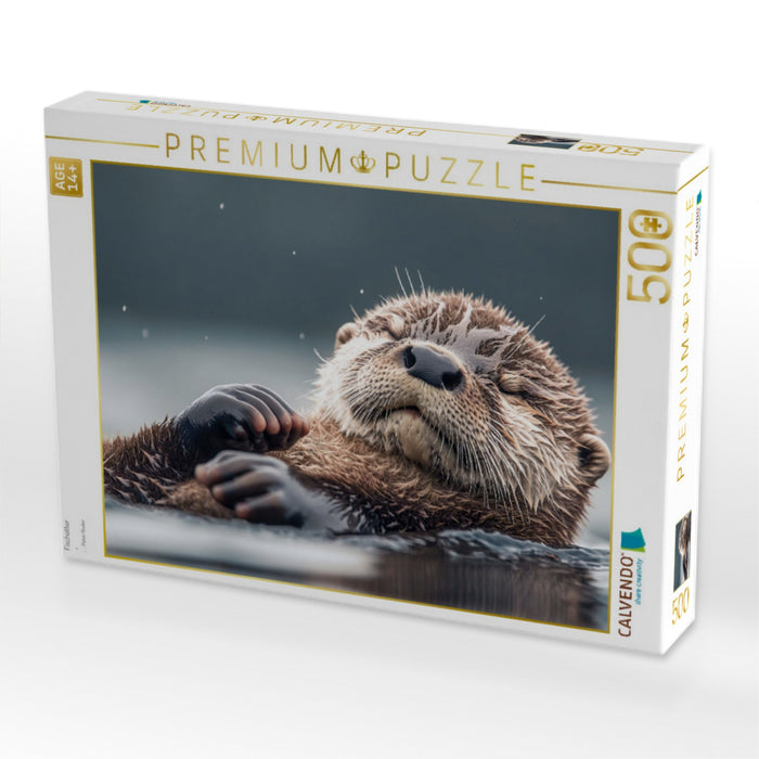 Fischotter - CALVENDO Foto-Puzzle'