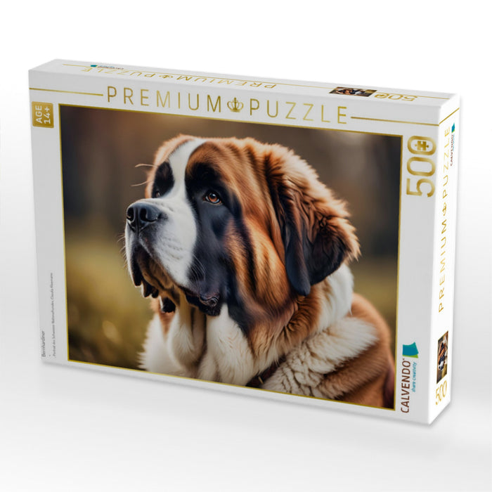 Bernhardiner - CALVENDO Foto-Puzzle'