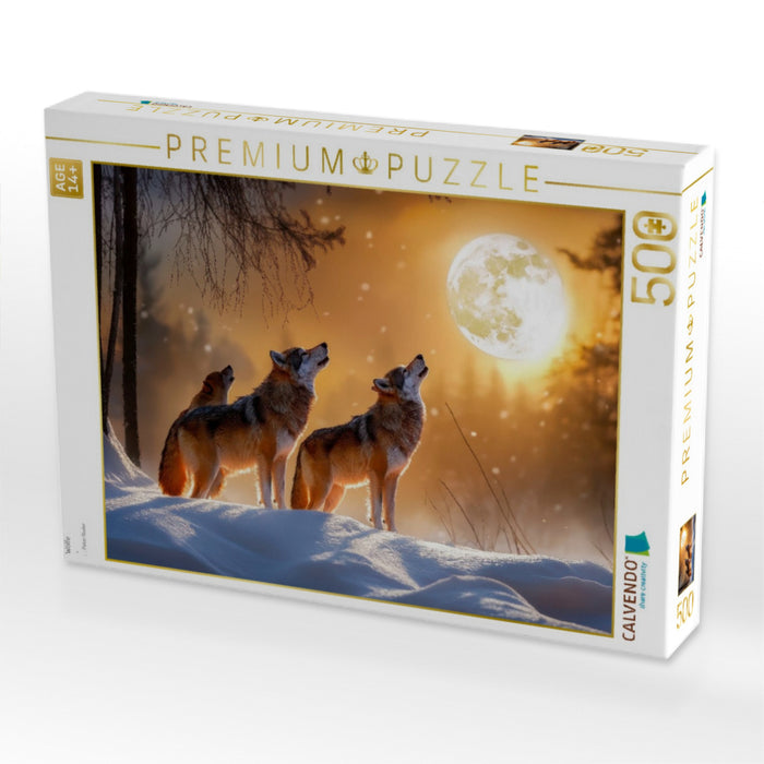 Wölfe - CALVENDO Foto-Puzzle'