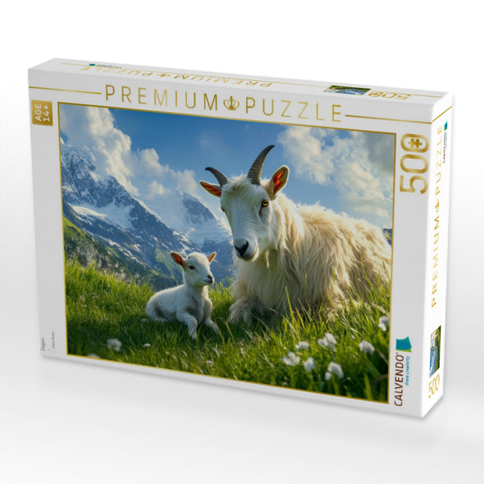 Ziegen - CALVENDO Foto-Puzzle'