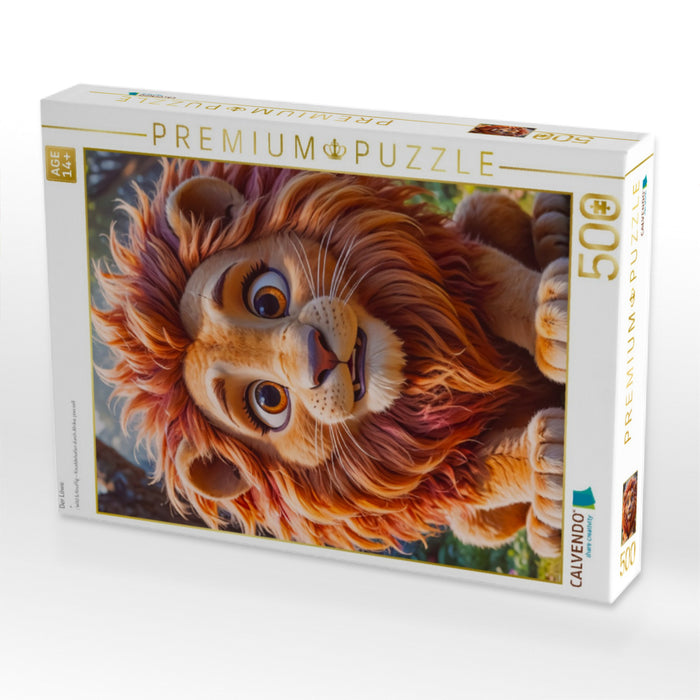 Der Löwe - CALVENDO Foto-Puzzle'