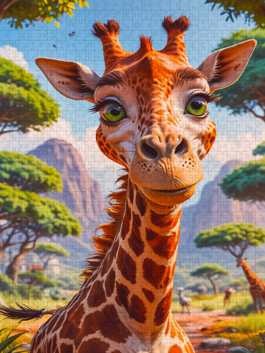 Die Giraffe - CALVENDO Foto-Puzzle'