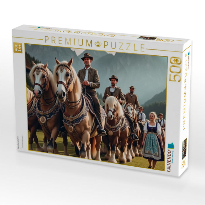 Leonhardifahrt - CALVENDO Foto-Puzzle'