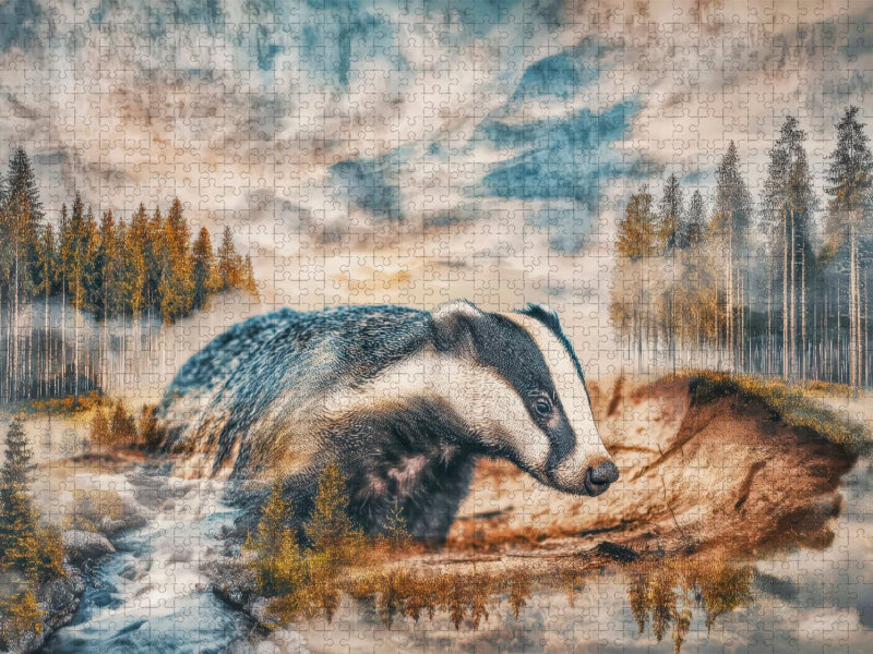Dachs - CALVENDO Foto-Puzzle'