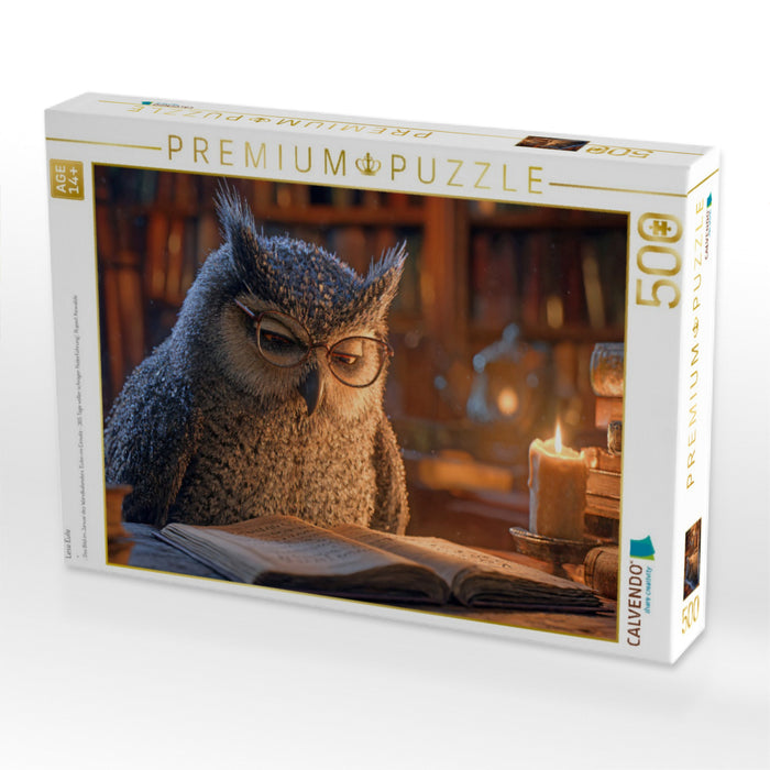 Lese Eule - CALVENDO Foto-Puzzle'