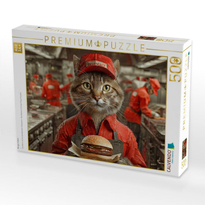 Burger Katze - CALVENDO Foto-Puzzle'