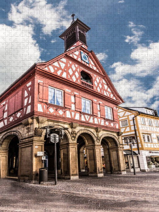 Waiblingen Marktplatz - CALVENDO Foto-Puzzle'