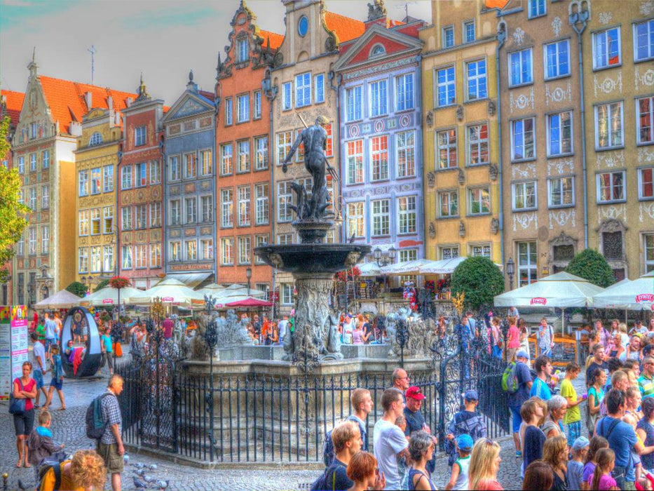 Am Neptunbrunnen - CALVENDO Foto-Puzzle'