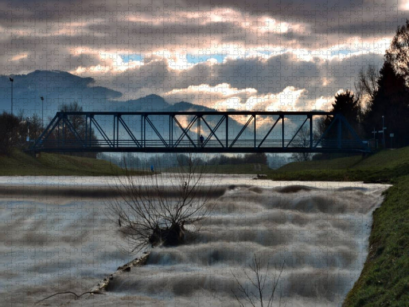 Schmelzwasser aus dem Schwarzwald - Die Elz bei Wasser - CALVENDO Foto-Puzzle'
