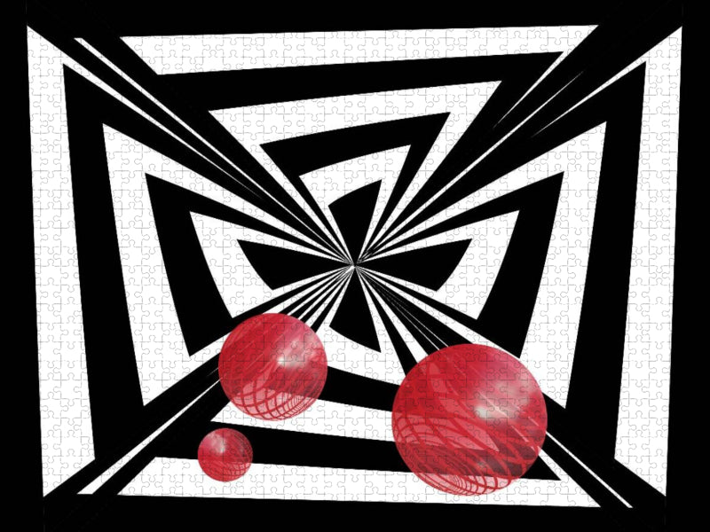 SCHWARZ, WEIß, ROT 2 - CALVENDO Foto-Puzzle'