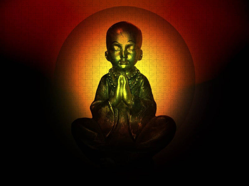 Buddha im Gebet - CALVENDO Foto-Puzzle'