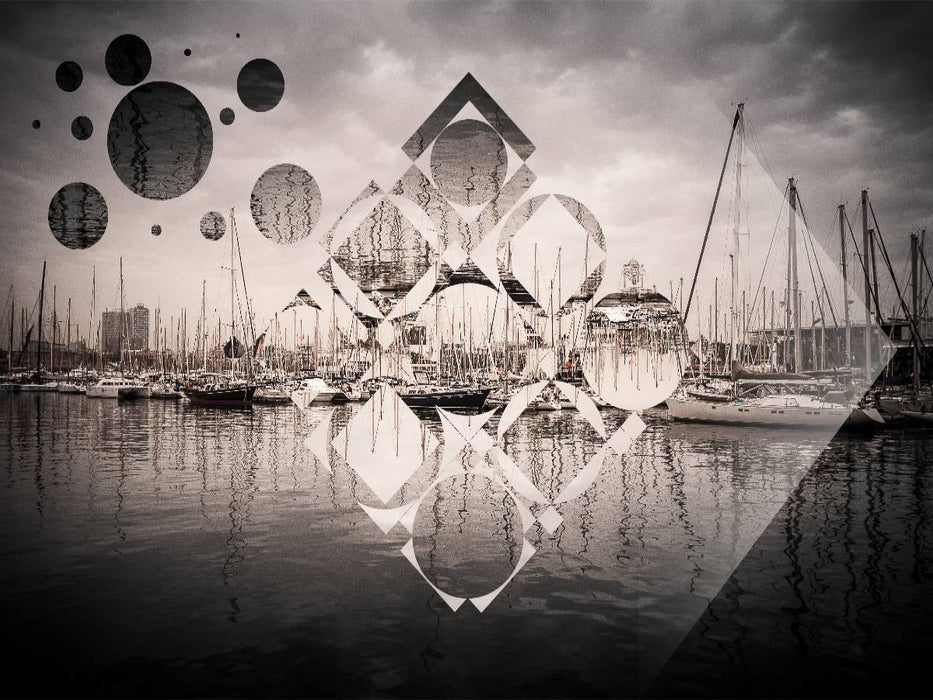 Waterworld Polyscape - Geometrie trifft Fotografie - CALVENDO Foto-Puzzle'