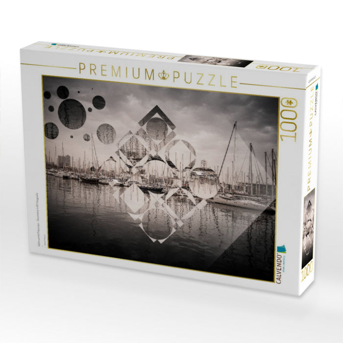 Waterworld Polyscape - Geometrie trifft Fotografie - CALVENDO Foto-Puzzle'