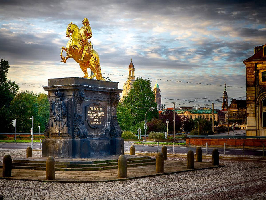 Denkmal "Goldener Reiter" Dresden - CALVENDO Foto-Puzzle'