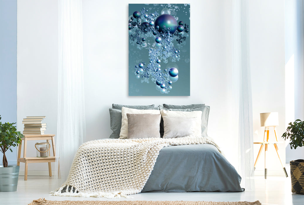 Premium Textil-Leinwand Premium Textil-Leinwand 80 cm x 120 cm  hoch Ein Motiv aus dem Kalender Blaue Momente