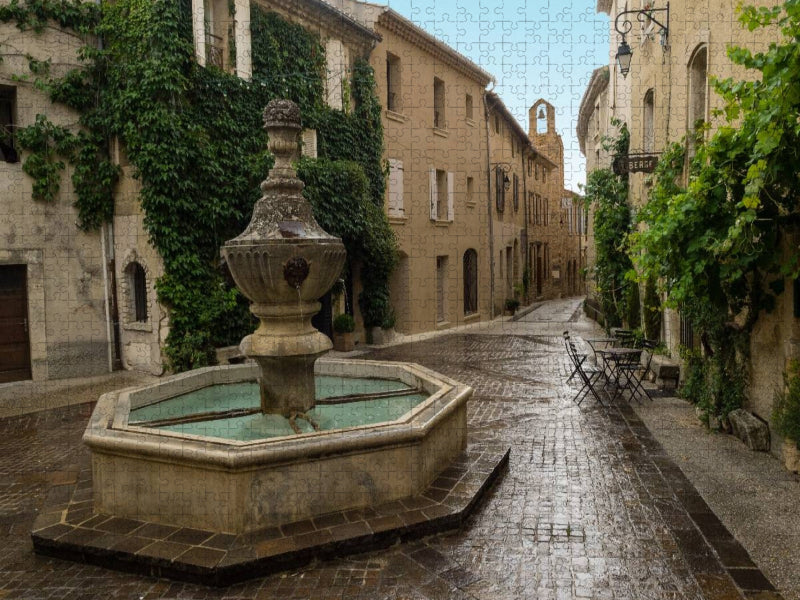 Grand Rue von Venasque - CALVENDO Foto-Puzzle'