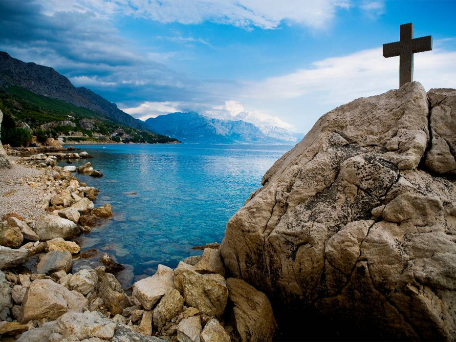 Adriatische Küste bei Split in Croatien - CALVENDO Foto-Puzzle'